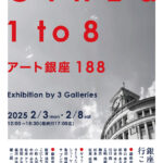 Ginza 1 to 8 ～アート銀座188  Exhibition by 3 galleries