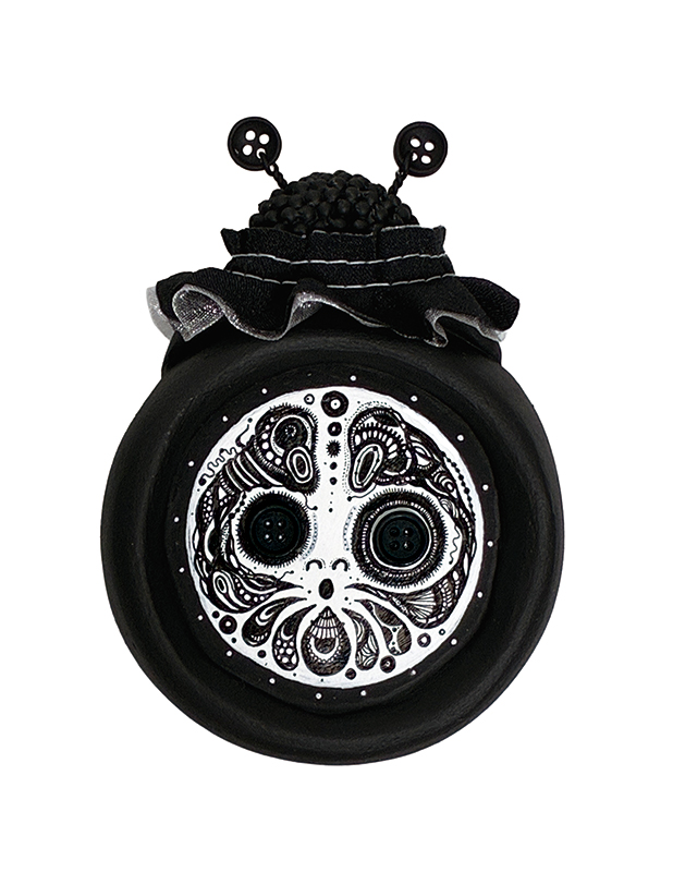てんとう虫ダルマ-black button- | 銀座画廊・美の起原